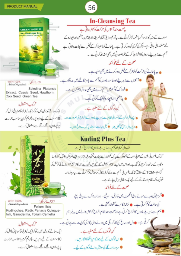 In-Cleansing Tea | Green World In-Cleansing Tea | Kuding Plus Tea | Green World Kuding Plus Tea