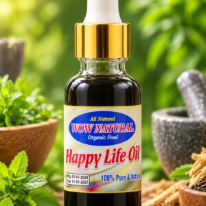 WOW Natural Happy Life Oil Pure Herbal Blend For Male Vitality