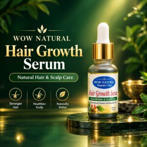 WOW Natural Herbal Hair Growth Serum for Scalp and Strength